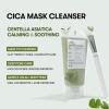VT COSMETICS CICA Mask Cleanser with Brush, 2-in-1 Facial Wash, Non-Drying Clay Mask, Gentle Pore Care, Exfoliating, Centella Asiatica for Acne-Prone & Sensitive Skin, Korean Skincare (4.05 fl. oz)